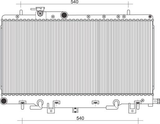 MAGNETI MARELLI Radiators, Motora dzesēšanas sistēma 350213115200